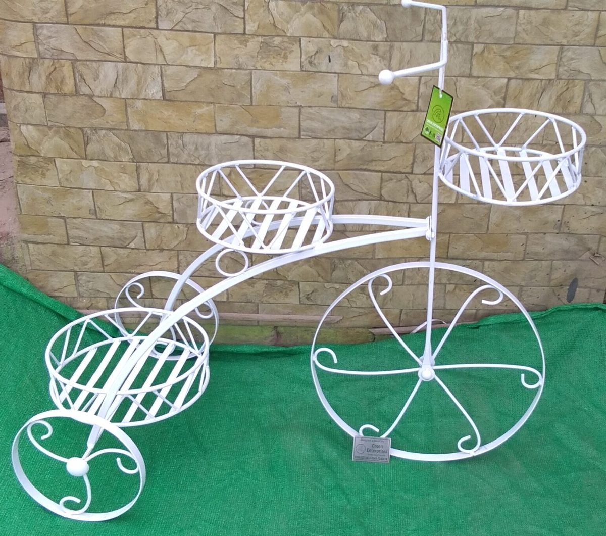 GEP Metal Tricycle Planter Stand for Garden & Home Décor (view 4)