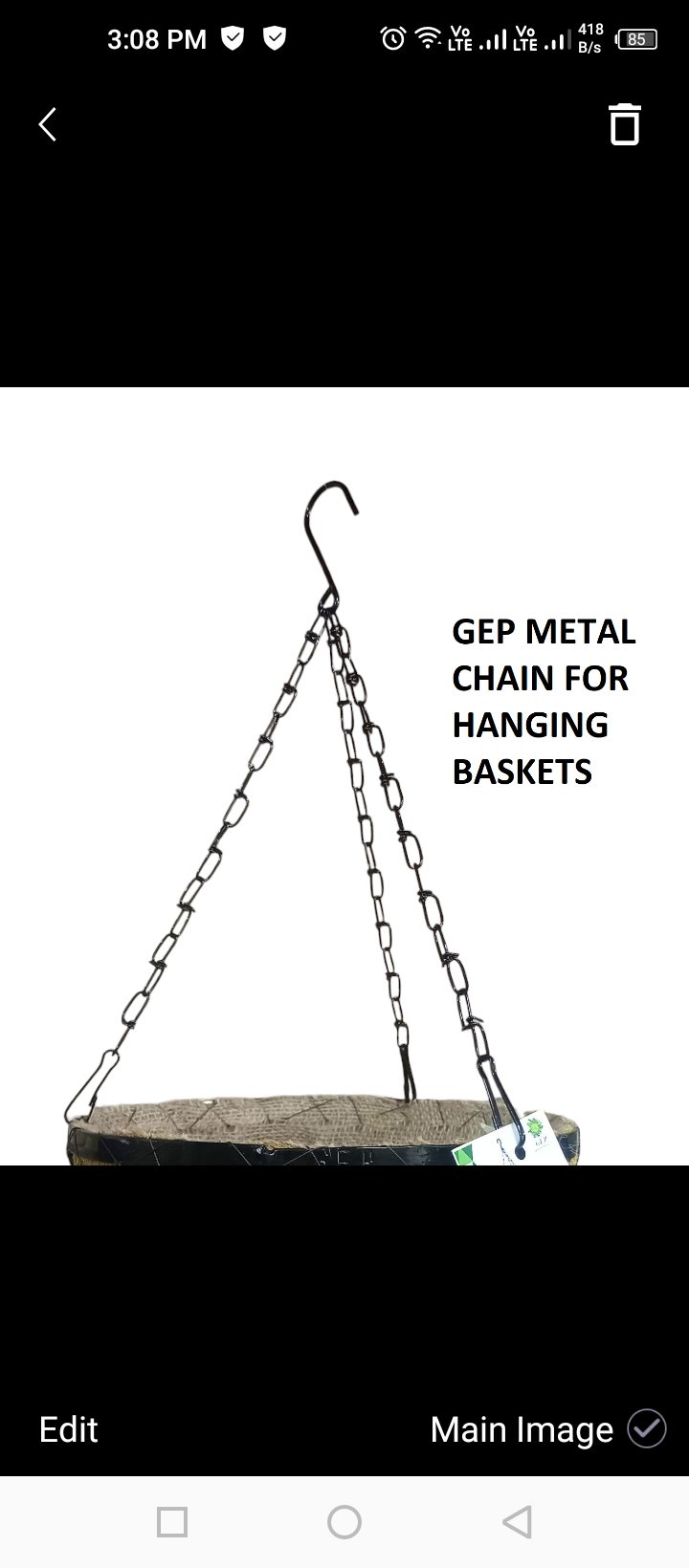 GEP Metal Heavy Duty Hanging Chain for Hanging Basket Pot (view 3)