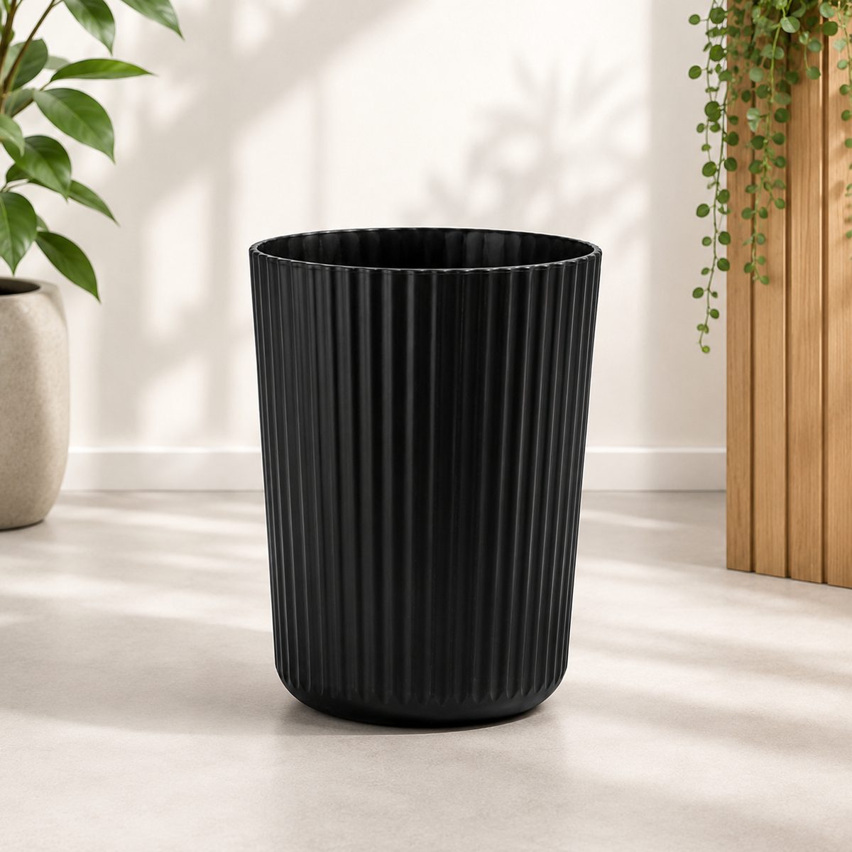 Premium Ribbed Designer PS Planter 10″ x 12″ (view 3)