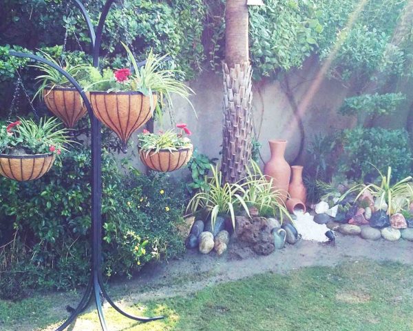 Hanging basket installation